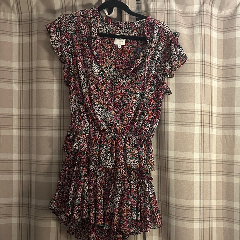 Misa Floral Ruffle Dress